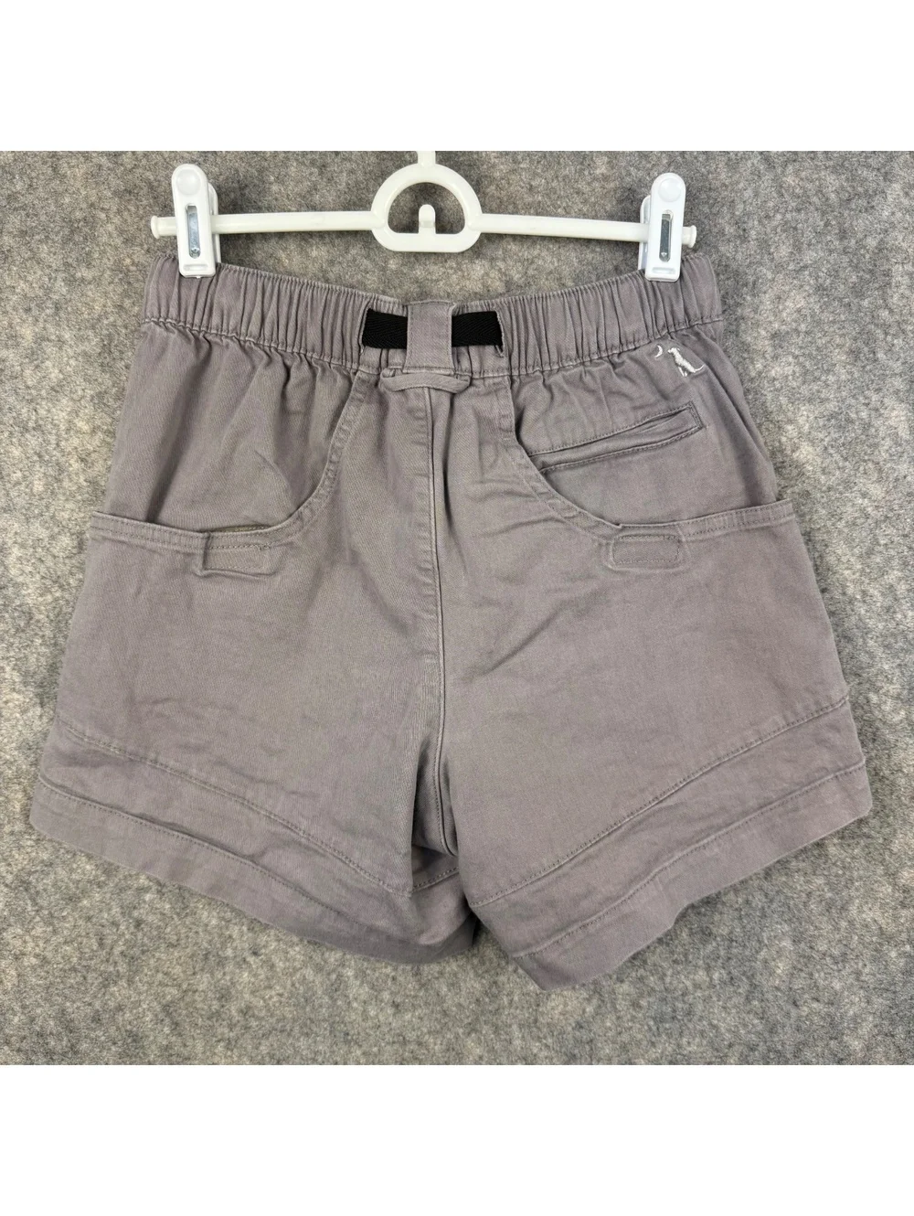 Local Boy Flat Front Elastic Waist Belted Shorts Gray Boy’s Size Small 5” 783